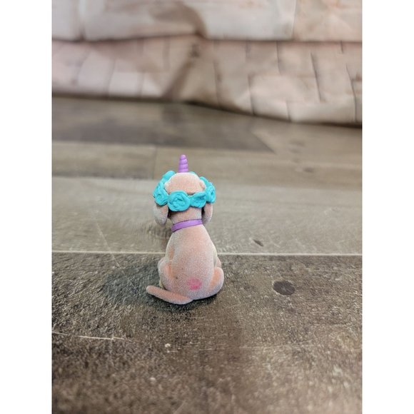 Fuzzy Unicorn dog‎ flower crown toy figure - Picture 4 of 6